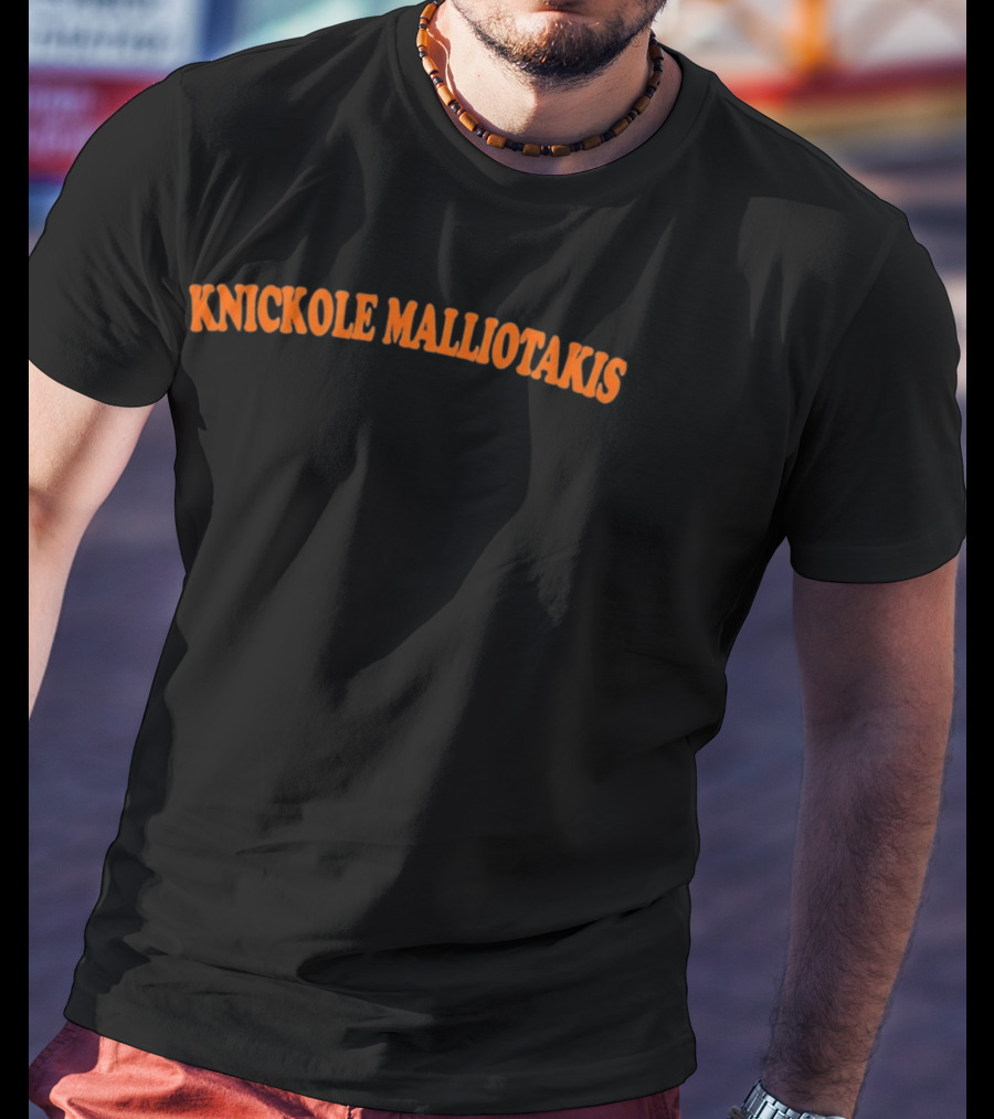 Knickole Malliotakis Bold Orange Vintage Arch T-Shirt