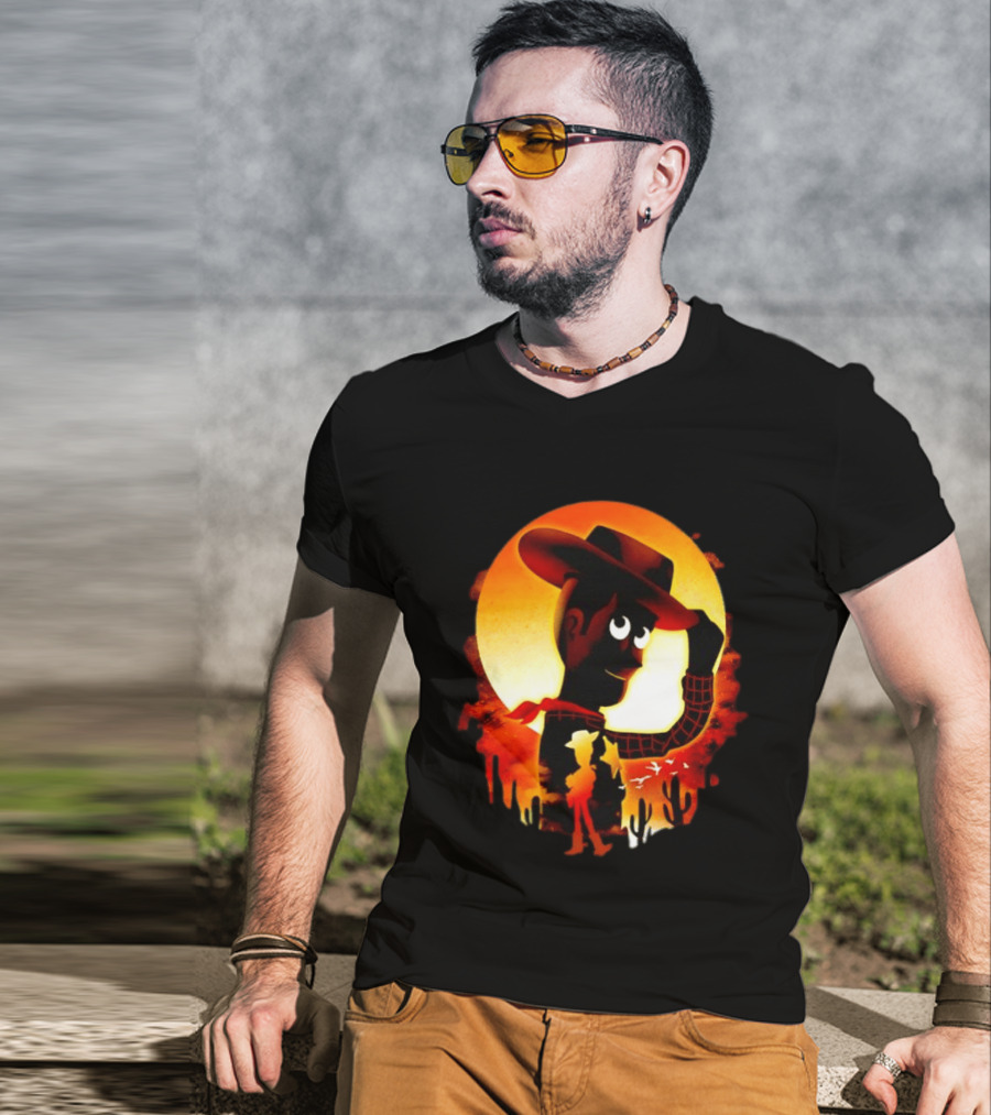 Sheriff Woody Pixar Toy Story Sunset Cowboy T-Shirt