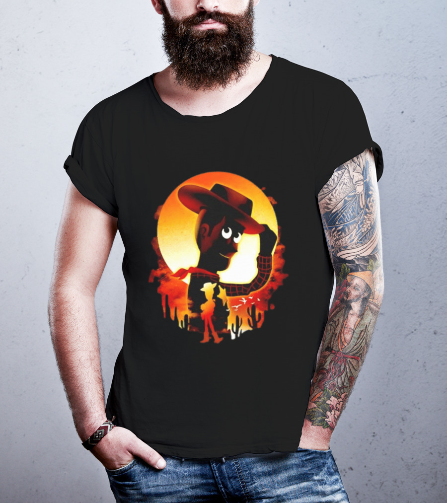 Sheriff Woody Pixar Toy Story Sunset Cowboy T-Shirt