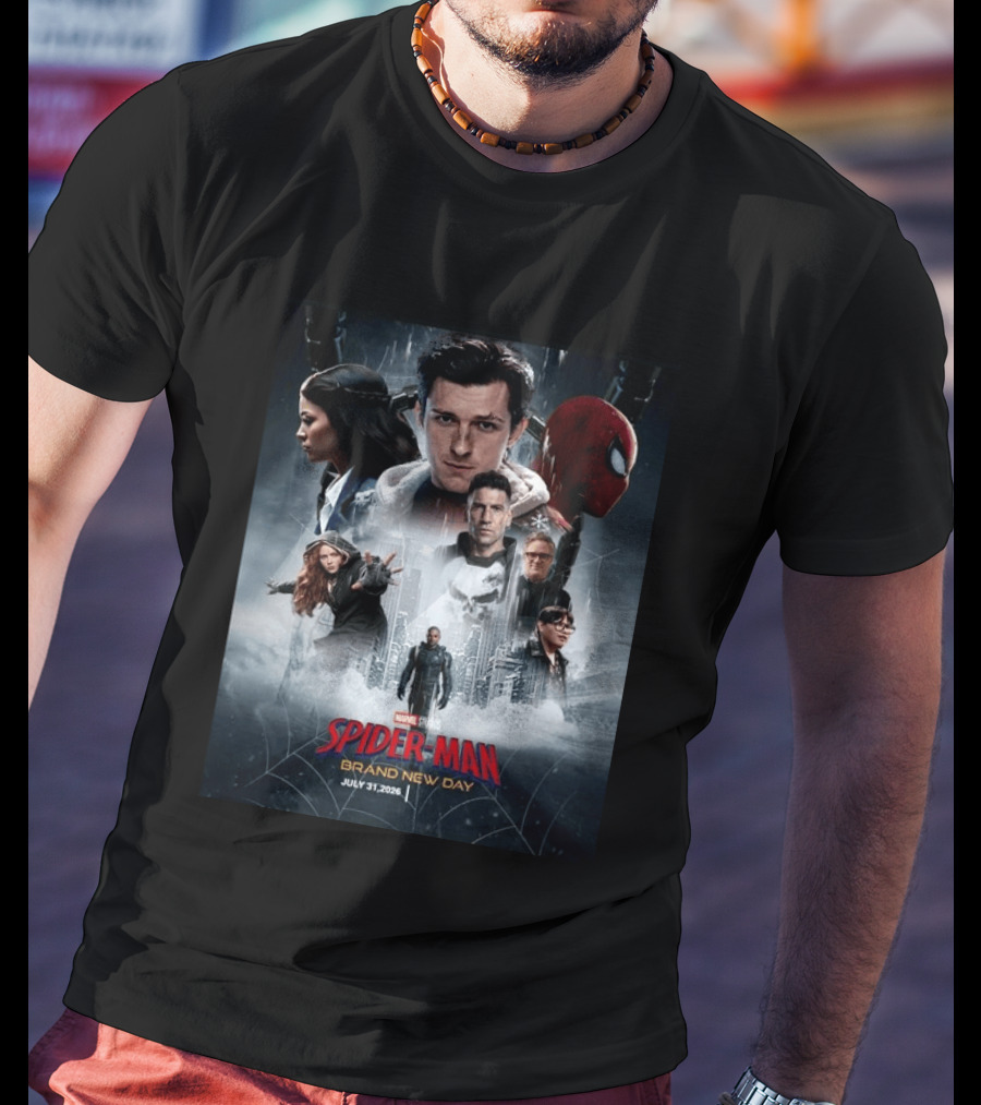 Marvel Studios Spider Man Brand New Day July 31 2026 Movie T-Shirt