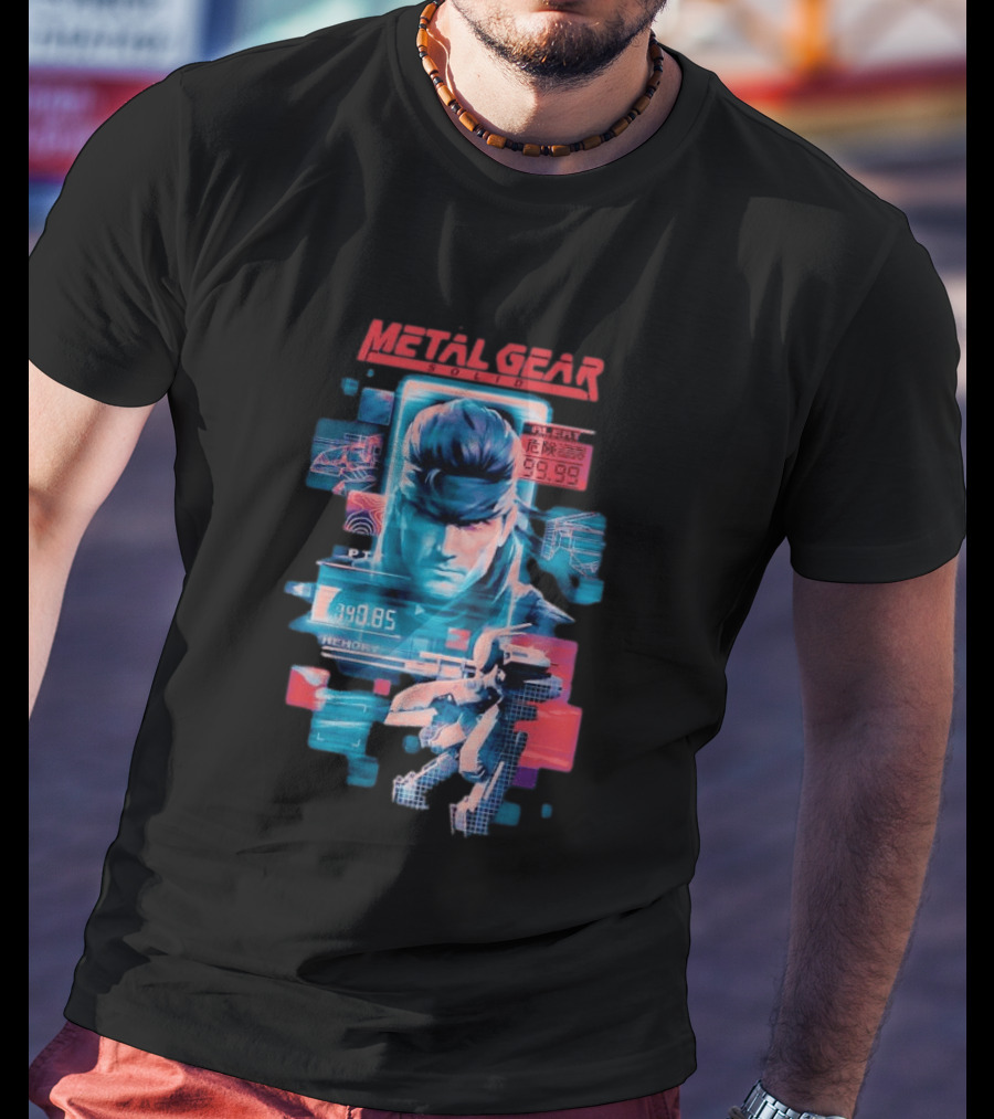 Metal Gear Solid Snake Tactical Espionage Action Alert 99.99 PTT Memory 89.85 T-Shirt
