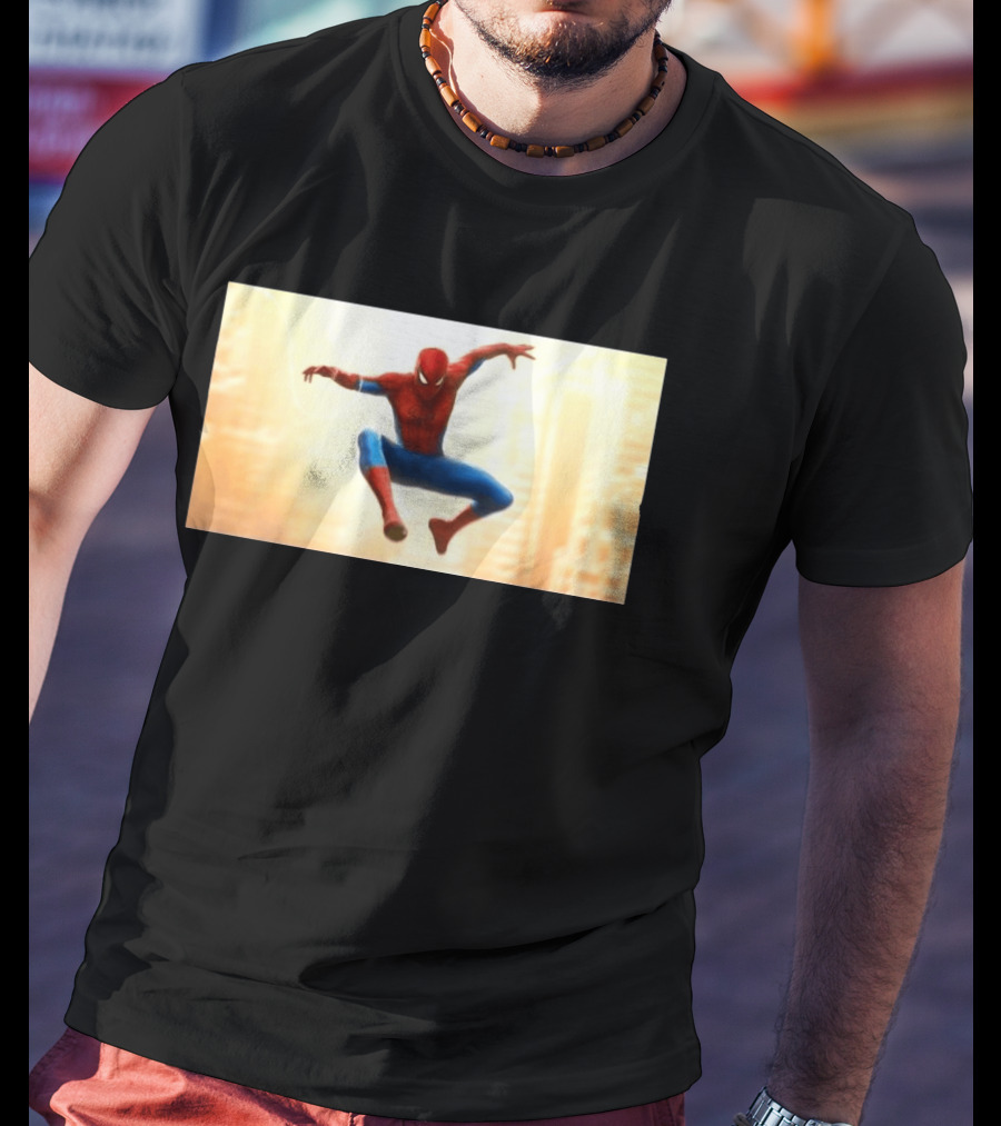 Spider Man Brand New Day July 2026 Jumping Action Pose Classic Suit T-Shirt