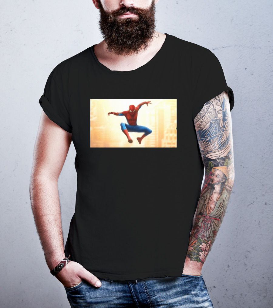 Spider Man Brand New Day July 2026 Jumping Action Pose Classic Suit T-Shirt