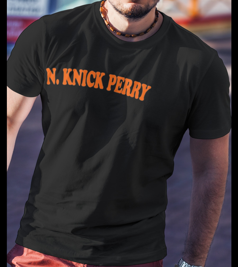 N. Knick Perry New York Knicks Retro Style Classic Orange T-Shirt