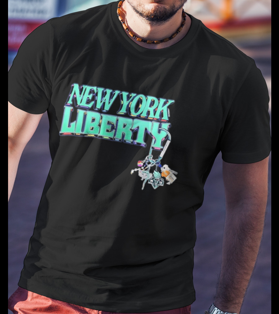New York Liberty Carabiner Pride Keychain Accessories T-Shirt