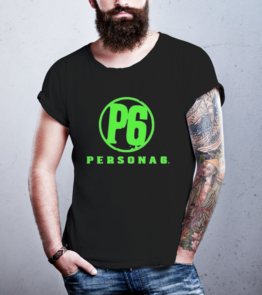 Persona 6 P6 Green Logo Commemorative T-Shirt