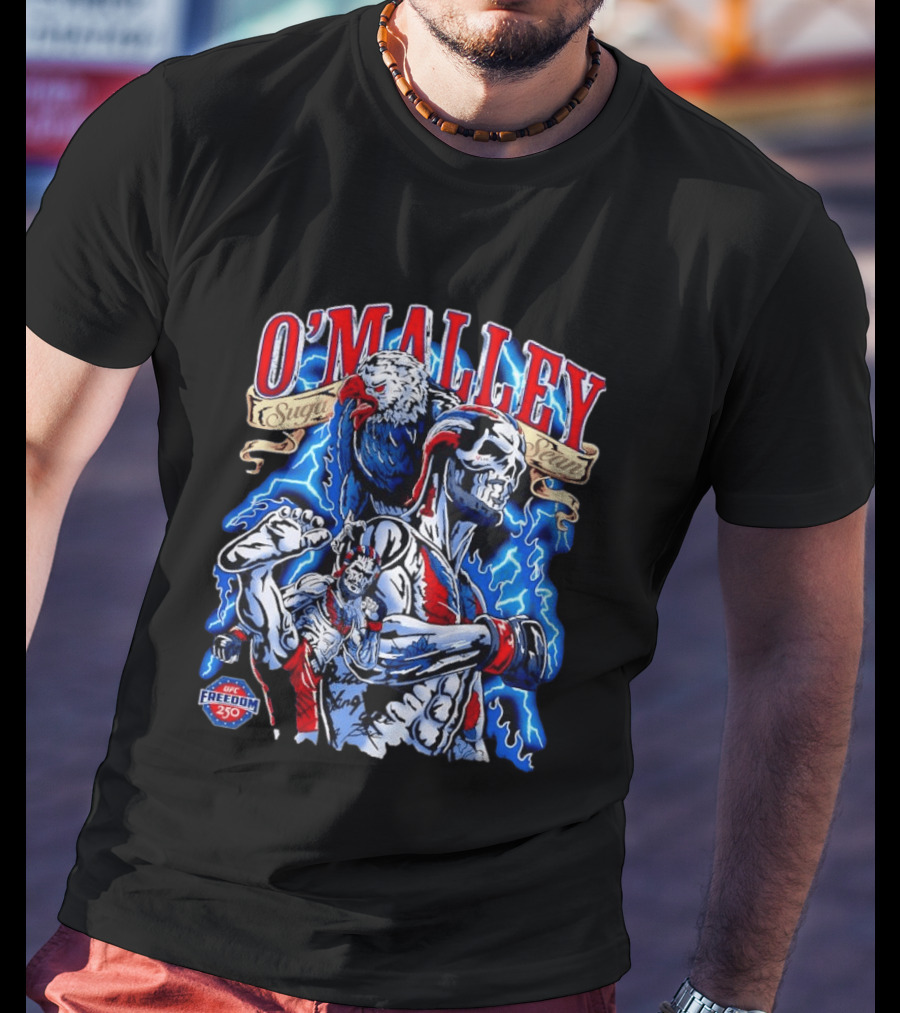 Sean O Malley Suga UFC 250 Freedom Eagle Lightning Fighting T-Shirt