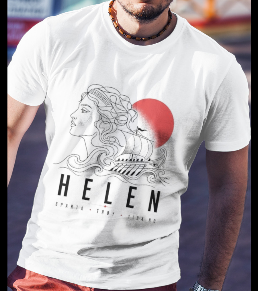 Helen Of Troy Sparta 1184 BC Greek Mythology History T-Shirt