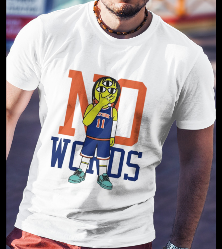 Jalen Brunson New York Knicks No Words Three Eyed Cartoon T-Shirt