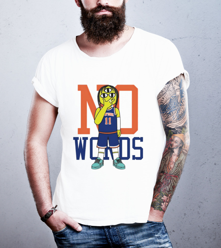 Jalen Brunson New York Knicks No Words Three Eyed Cartoon T-Shirt