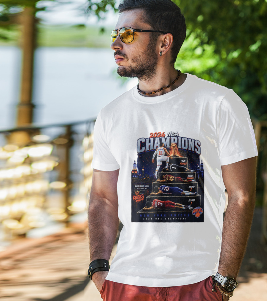 2026 NBA Champions New York Knicks Jalen Brunson Road To Glory T-Shirt