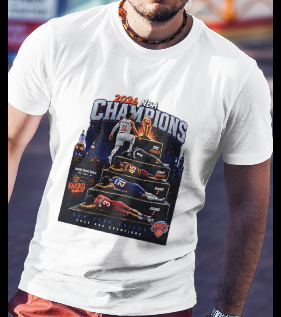 2026 NBA Champions New York Knicks Jalen Brunson Road To Glory T-Shirt