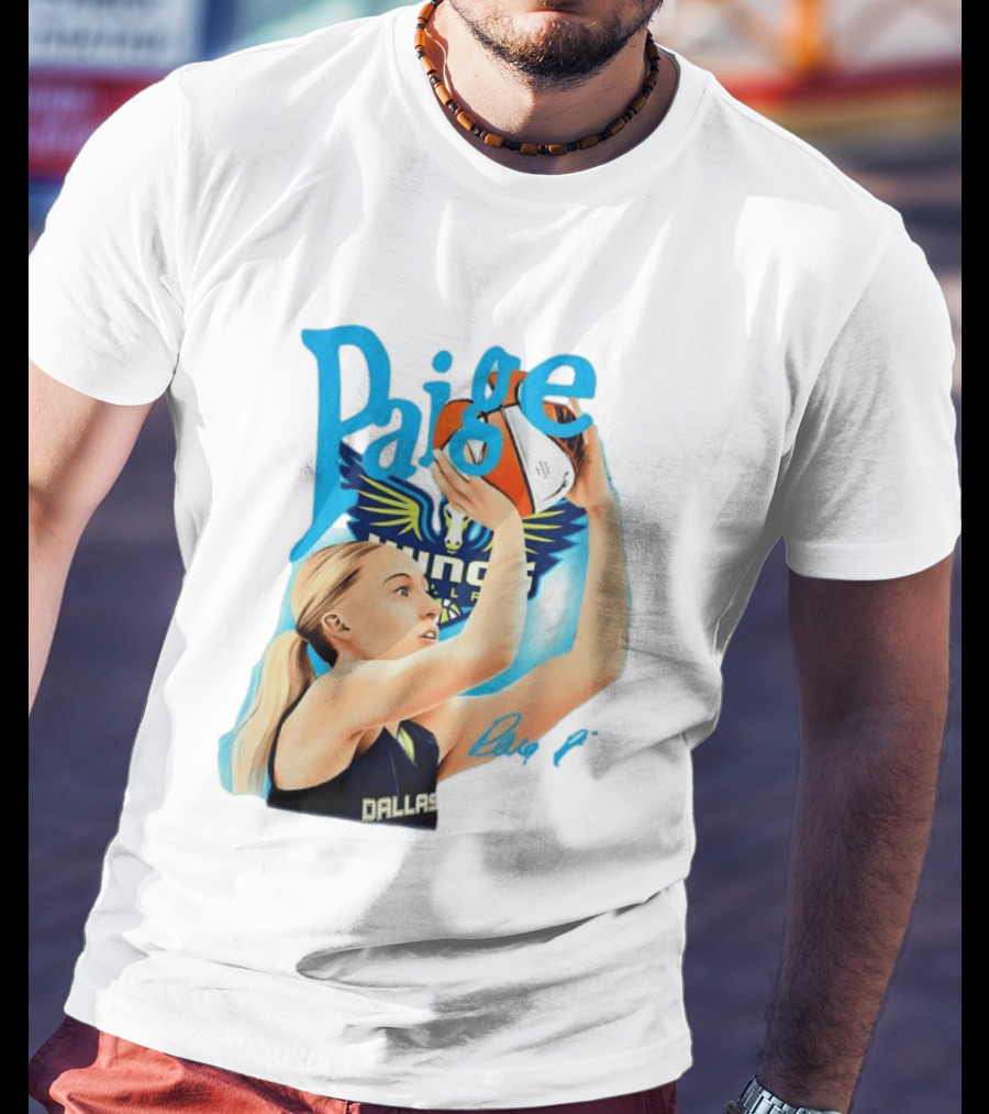 Paige Bueckers Dallas Wings Basketball WNBA Player T-Shirt