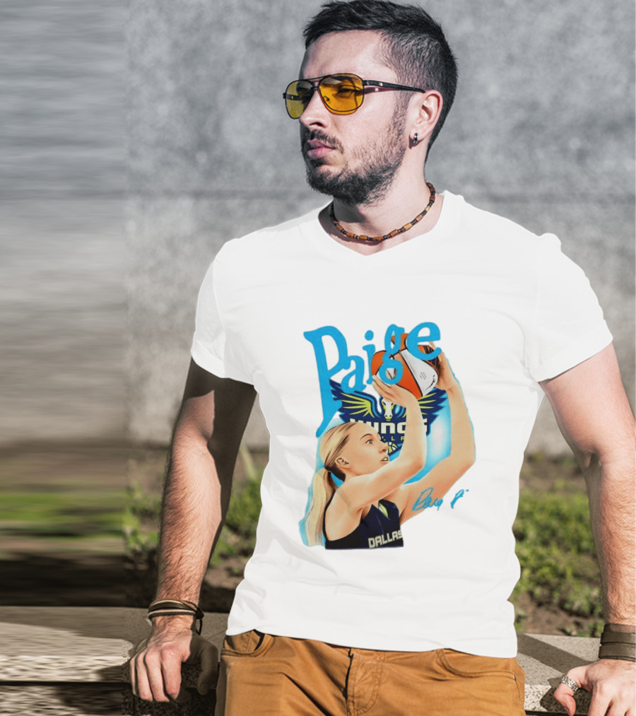 Paige Bueckers Dallas Wings Basketball WNBA Player T-Shirt