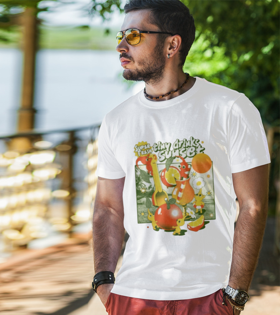 Super Fresh Tiny Drinks Sunset Pikmin Juicy Fruits Adventure T-Shirt