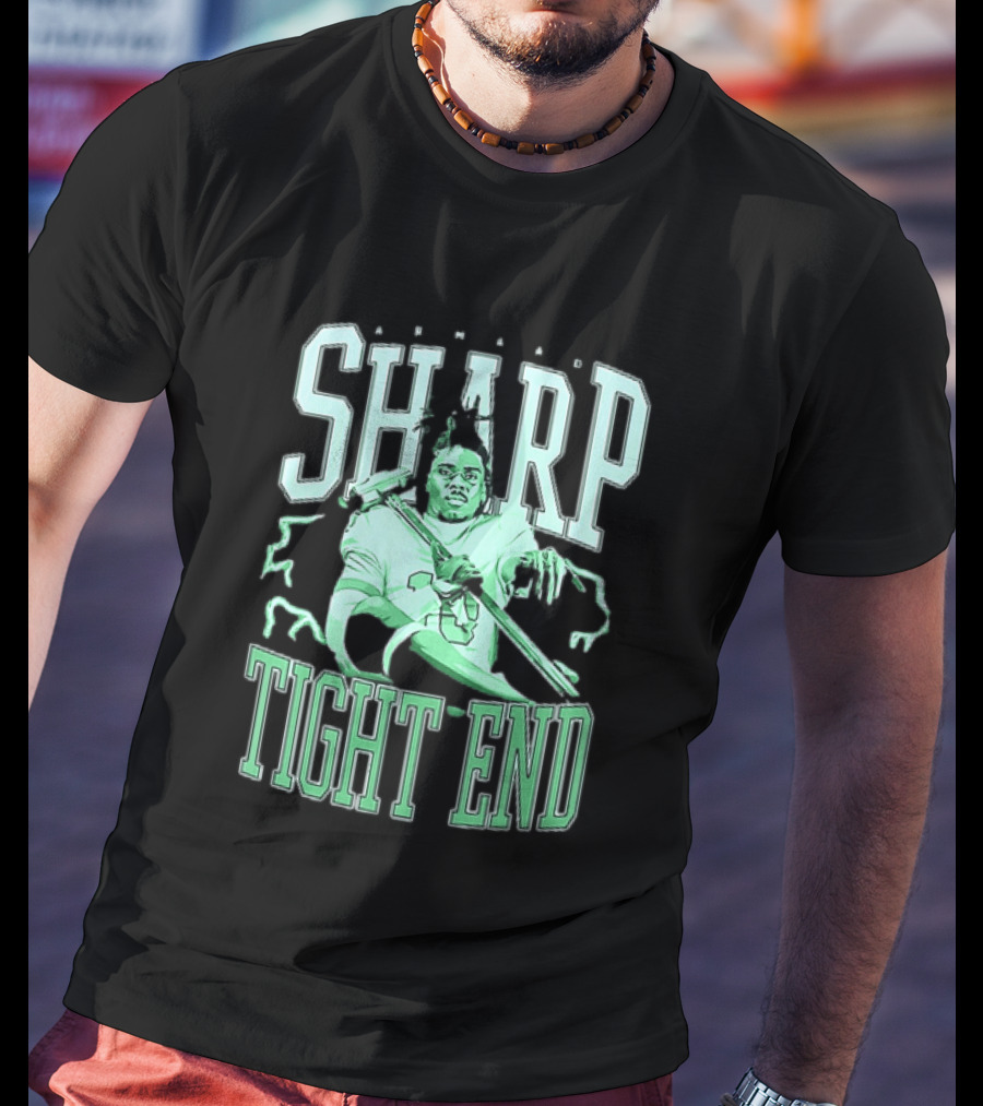 Armaad Sharp Football Player Graphic With Hammer And Electric Aura T-Shirt
