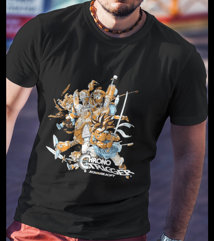 Crono Marle Lucca Robo Frog Ayla Magus Chrono Trigger Squaresoft Characters T-Shirt