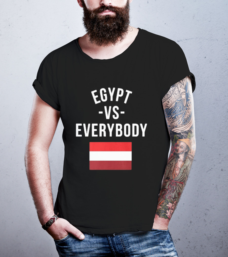 Egypt Vs Everybody Egyptian Pride Flag T-Shirt
