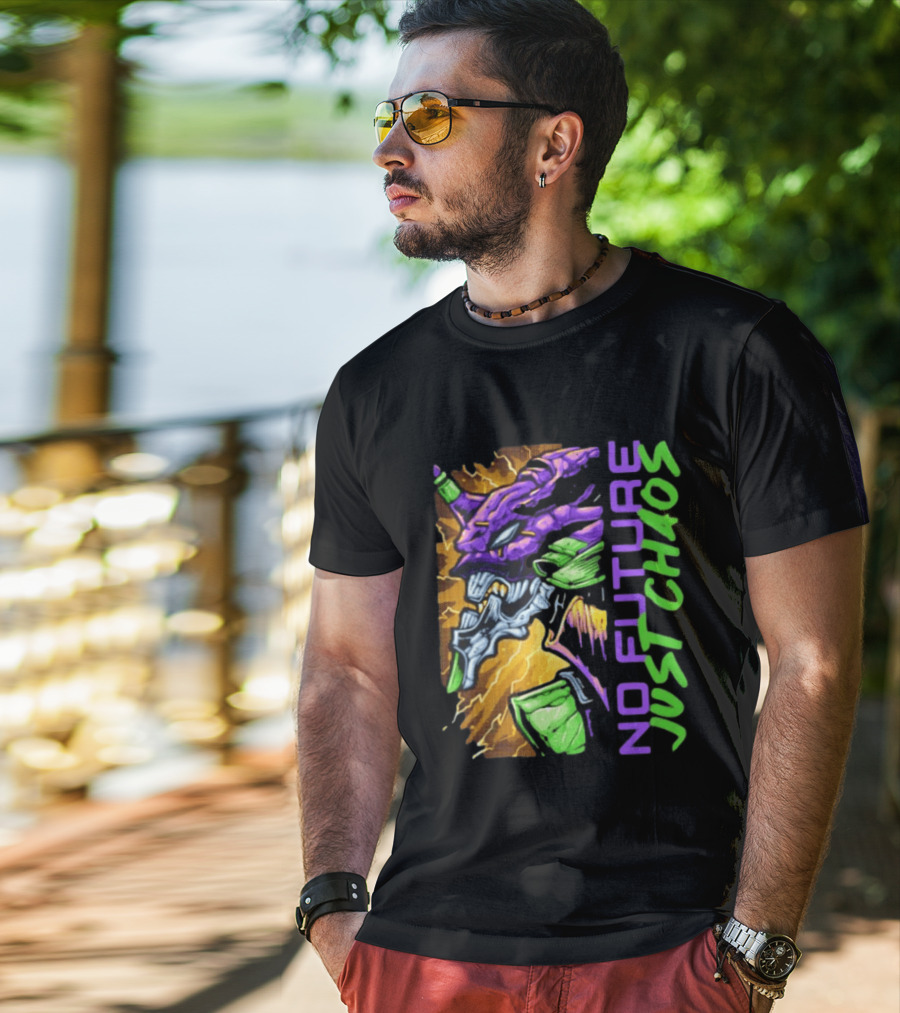 Evangelion Unit 01 No Future Just Chaos Neon Genesis Evangelion T-Shirt
