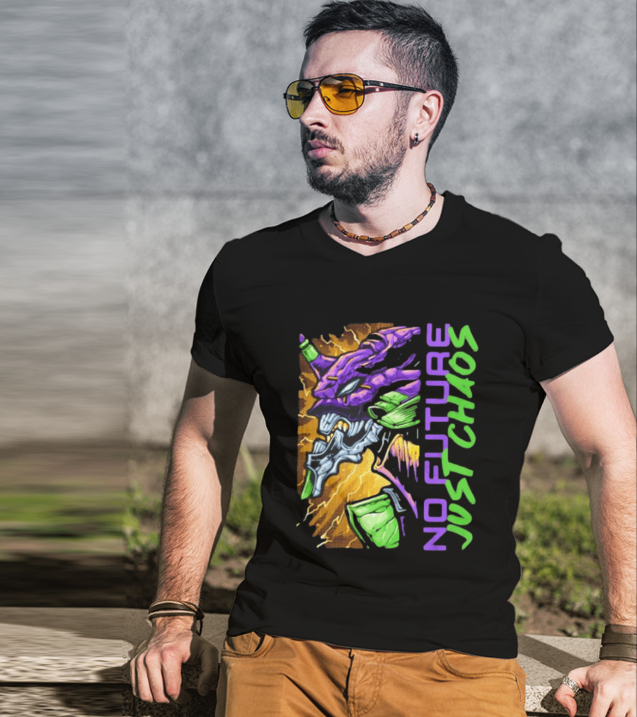 Evangelion Unit 01 No Future Just Chaos Neon Genesis Evangelion T-Shirt