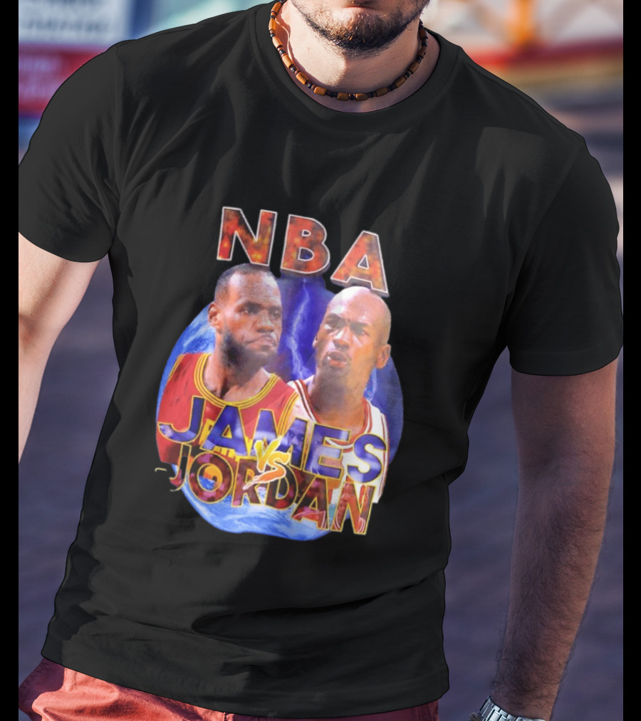 NBA LeBron James Vs Michael Jordan Cleveland Cavaliers Chicago Bulls T-Shirt