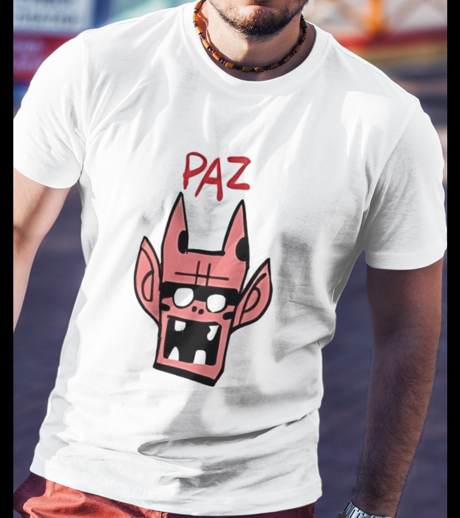 Gorillaz Paz Cartoon Character Face T-Shirt