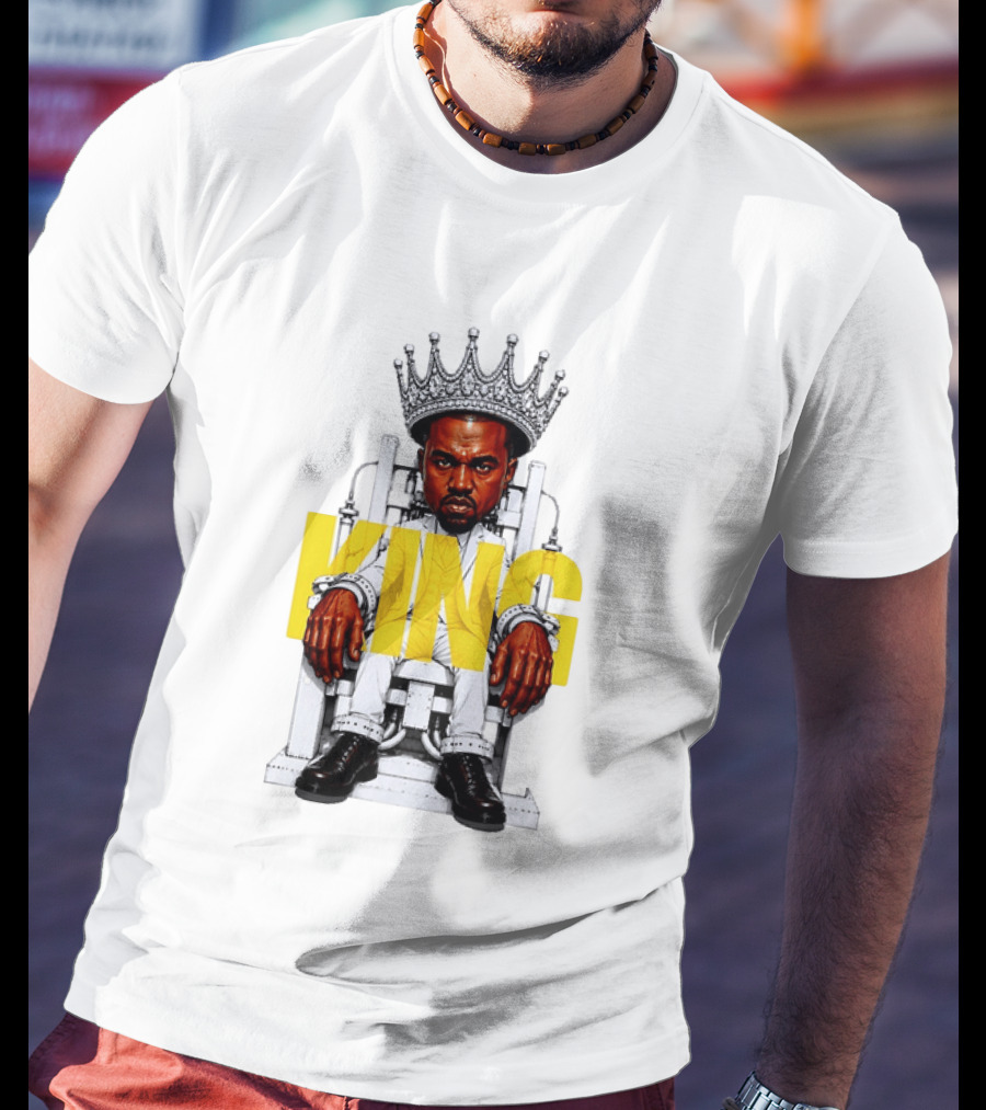 Kanye West King Chair Illustration With Crown T-Shirt