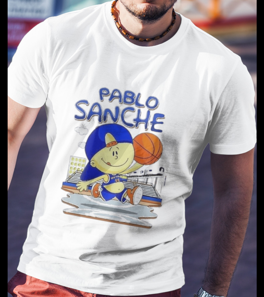 Pablo Sanchez Secret Weapon New York Basketball Court Playground Kid T-Shirt
