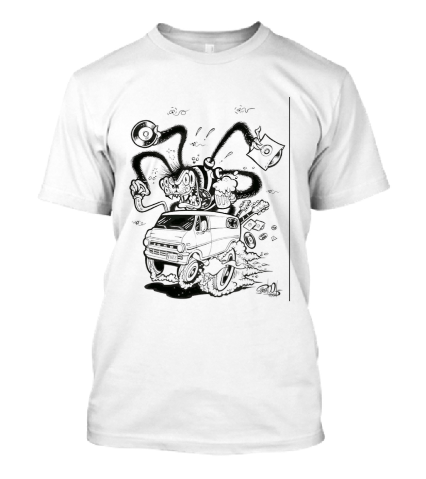 Spider 45 Fuzz Ford Tentacles Creature Adventure T-Shirt