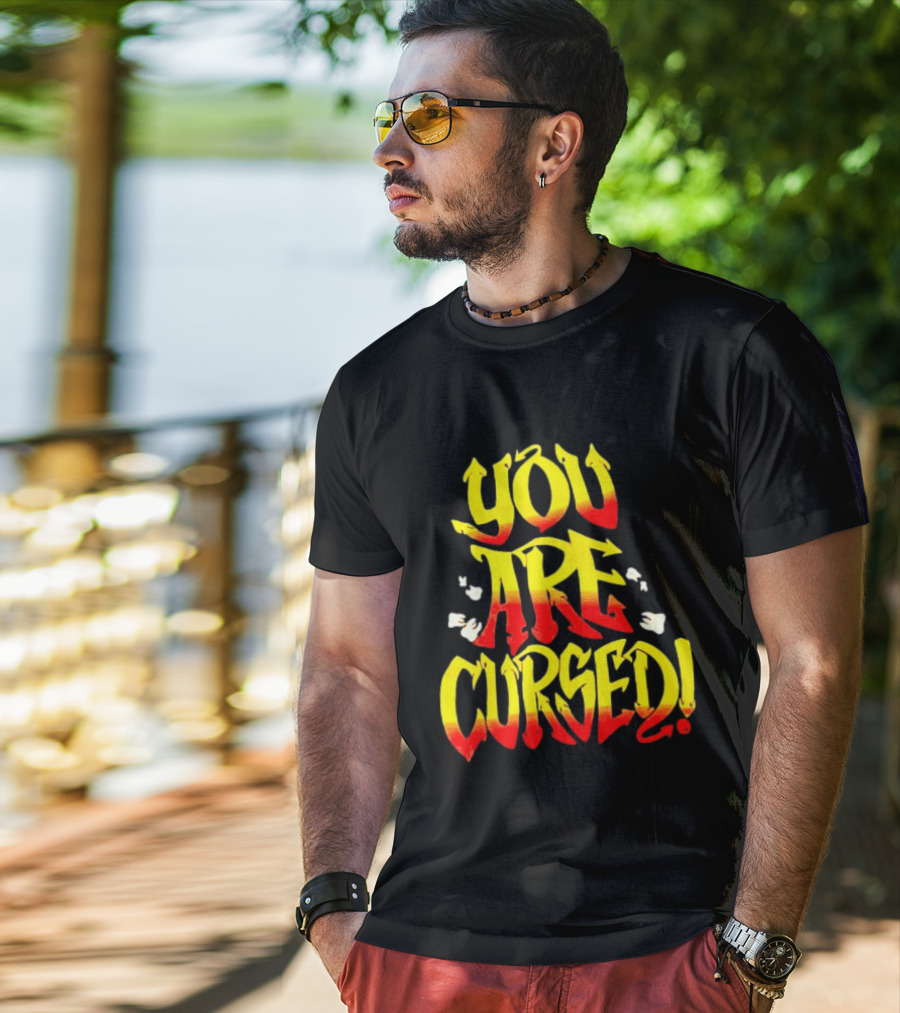 Danhausen You Are Cursed Bold Graffiti T-Shirt