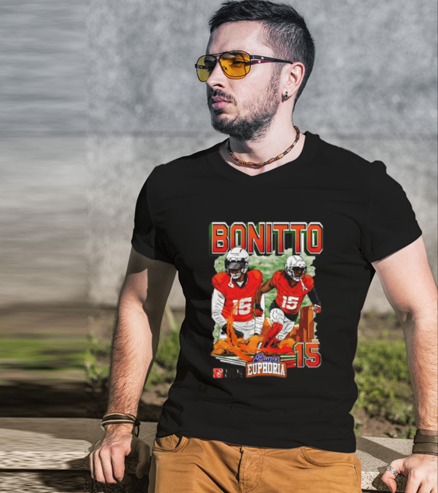 BONITTO 15 NFLPA Planet Euphoria Denver Skyline T-Shirt