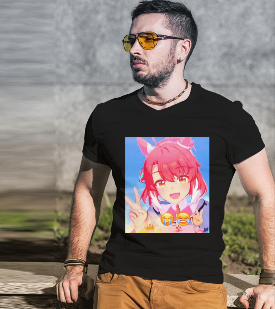 Happy Birthday Dantsu Flame 2026 Anime Character Peace Emoji T-Shirt