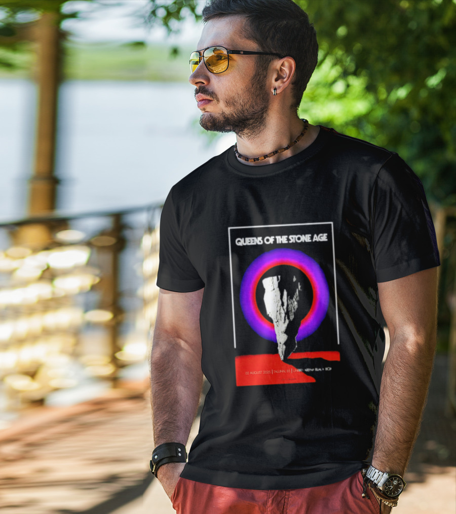 Queens Of The Stone Age 02 August 2025 Tallinn EE LHF Studio 47 Vintage Circle T-Shirt