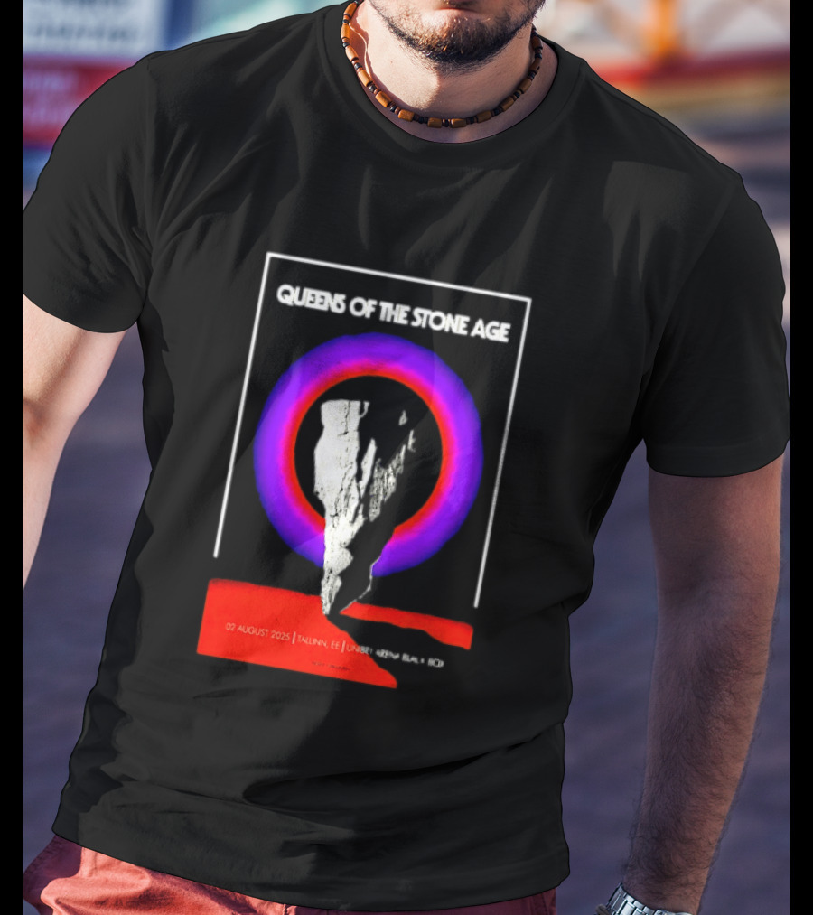 Queens Of The Stone Age 02 August 2025 Tallinn EE LHF Studio 47 Vintage Circle T-Shirt
