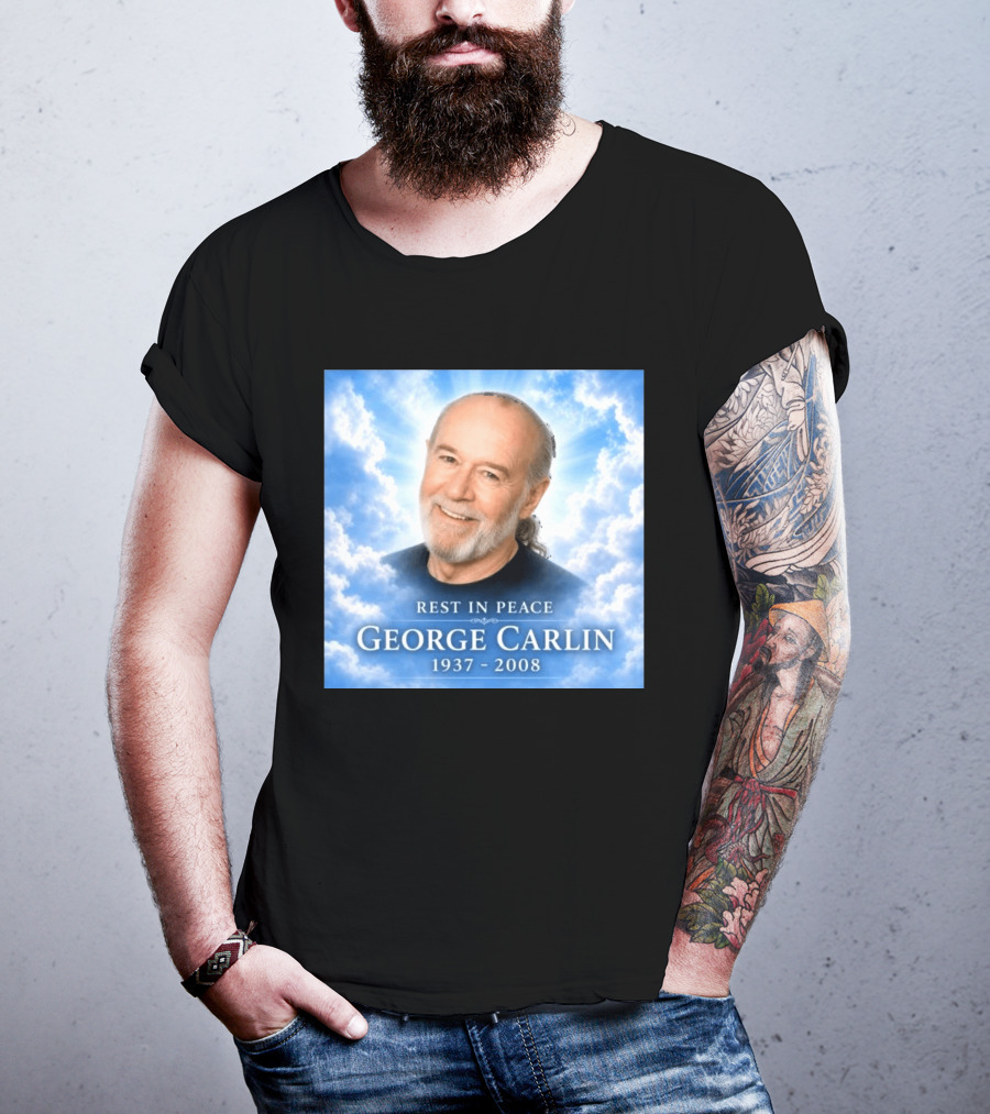 Rest In Peace George Carlin 1937 2008 Memorial T-Shirt