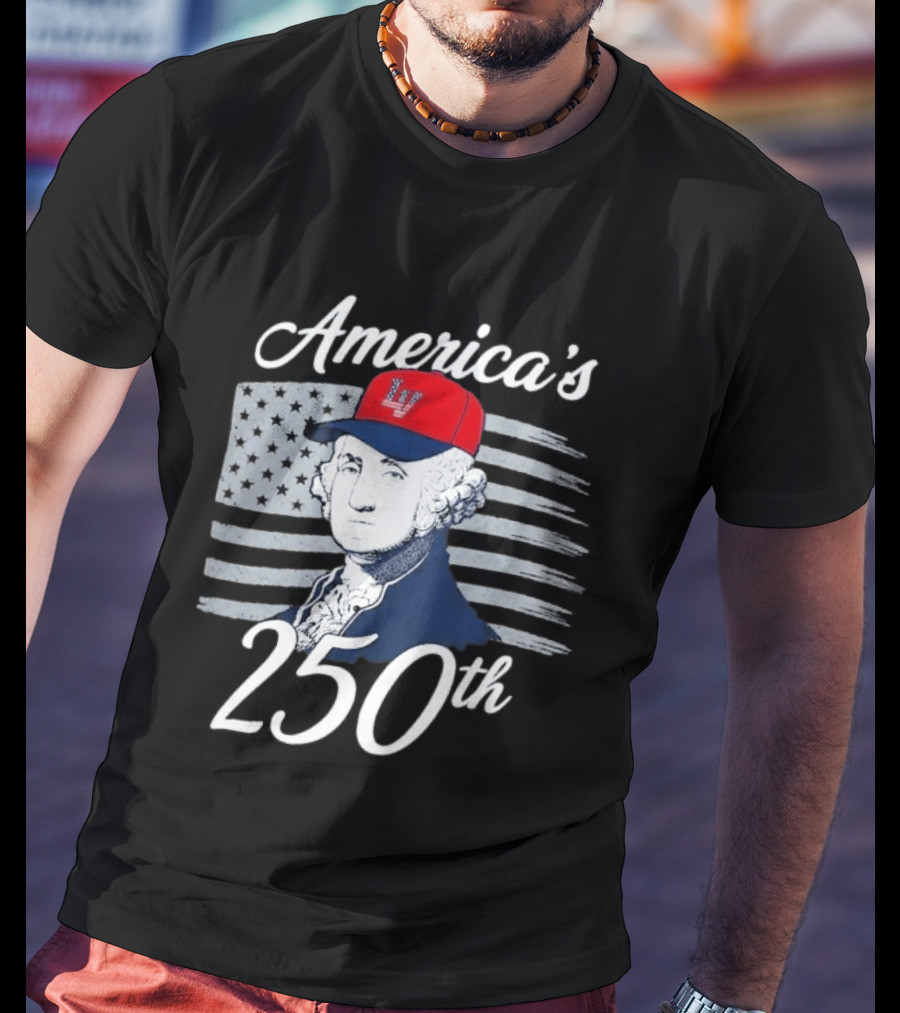Las Vegas Aviators America's 250th George Washington LV Cap Navy T-Shirt