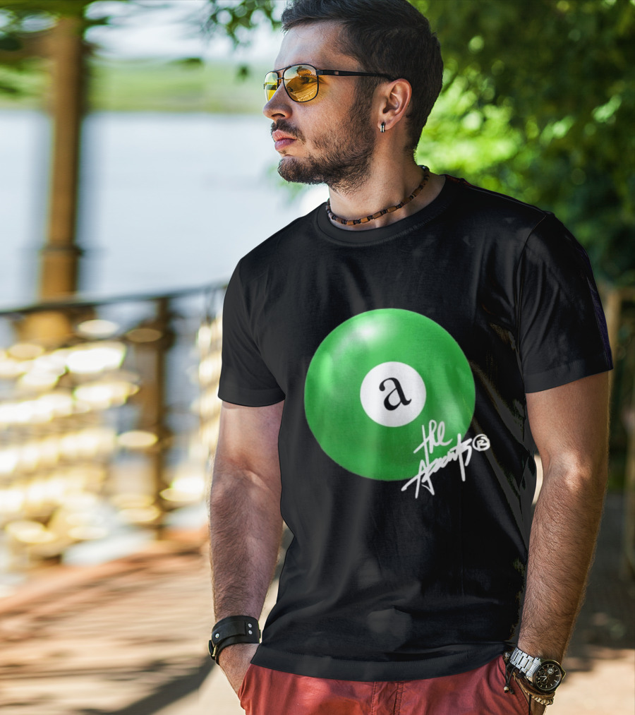 The Accents Collection Green Pool Ball Icon With Signature T-Shirt