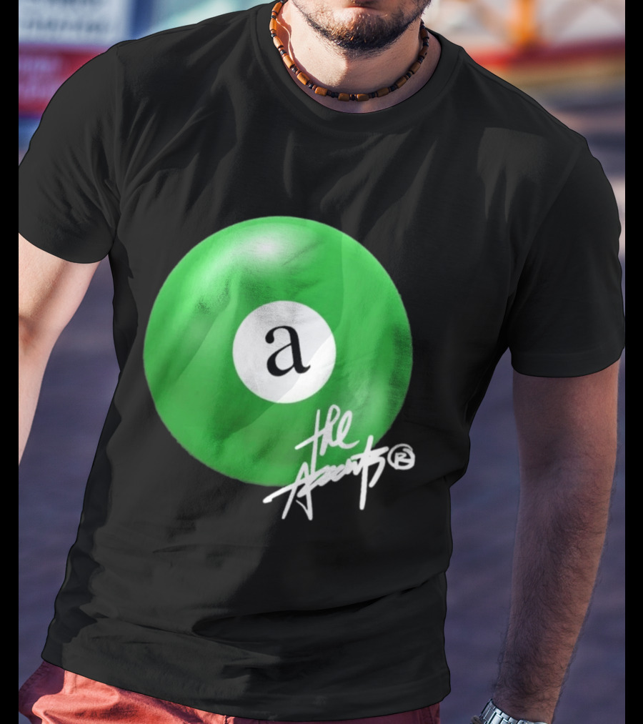The Accents Collection Green Pool Ball Icon With Signature T-Shirt