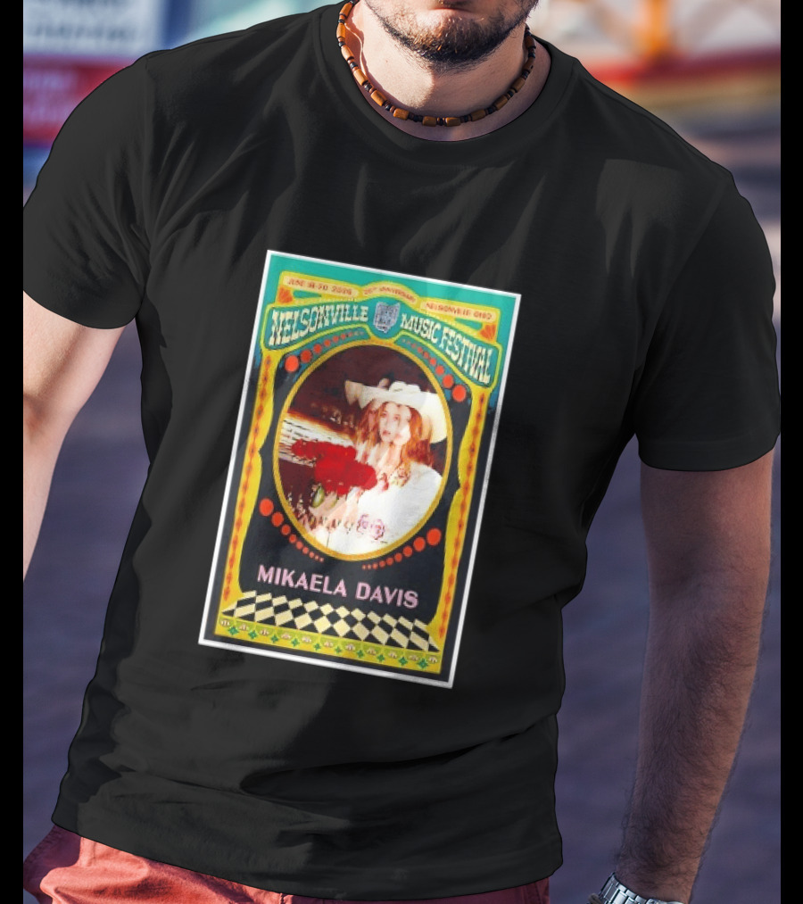 Nelsonville Music Festival 20th Anniversary Mikaela Davis June 18 21 2026 Nelsonville Ohio T-Shirt