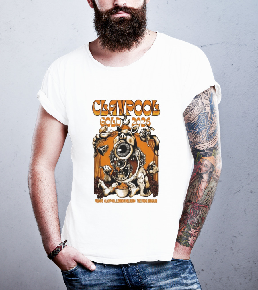 Claypool Cellar Door 2026 Primus Lennon Delirium Frog Brigade T-Shirt