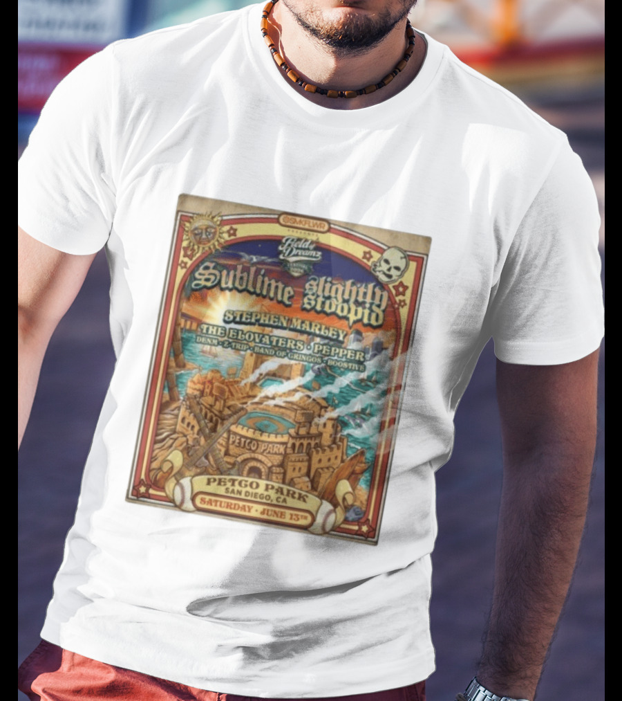 Sublime Slightly Stoopid Stephen Marley At Field Of Dreams Festival Petco Park Saturday June 13Th 2026 T-Shirt