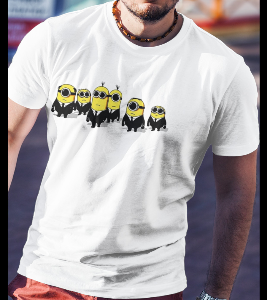 Minions Men In Black Movie Crossover Characters T-Shirt