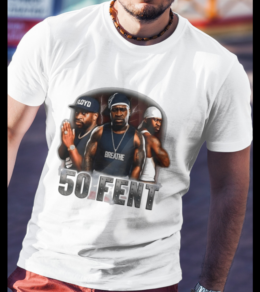 Original 50 Fent George Floyd Breathe 50 Cent T-Shirt