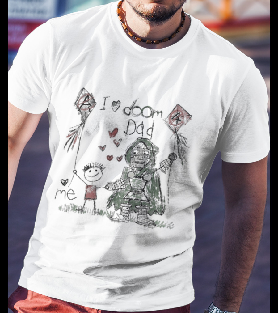 I Love Doom Dad Father's Day Gift Robert Downey Jr Doctor Doom T-Shirt