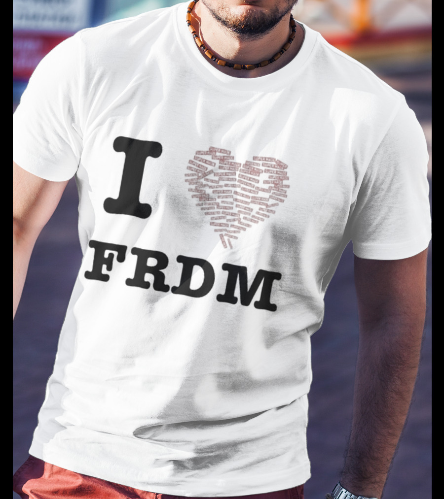 I Heart FRDM Supermade Clothing Heart T-Shirt