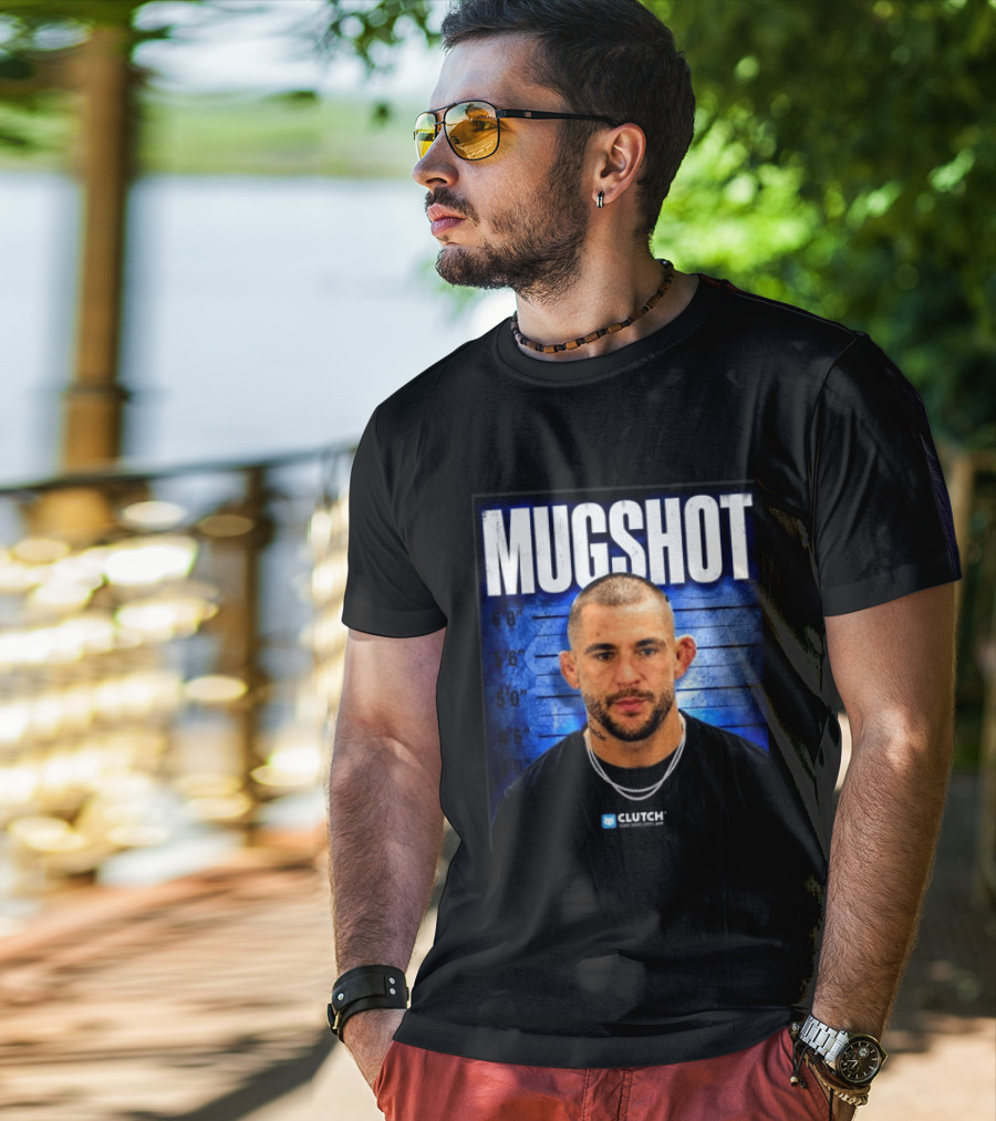Dustin Poirier Pressure Makes Diamonds Shot Clutch Blue T-Shirt