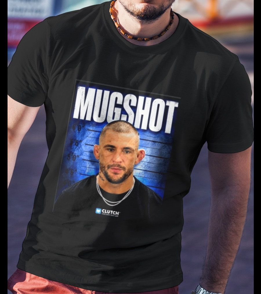 Dustin Poirier Pressure Makes Diamonds Shot Clutch Blue T-Shirt