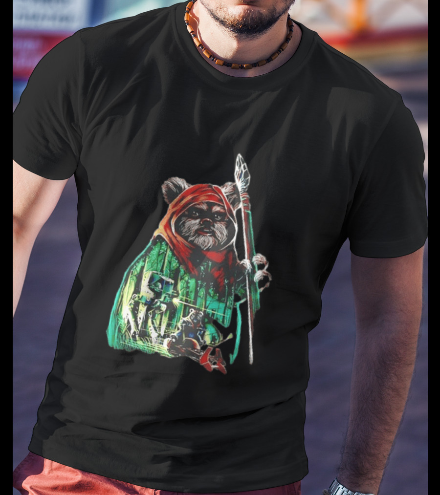 Wicket W Warrick Ewok Endor Defense Return Of The Jedi T-Shirt