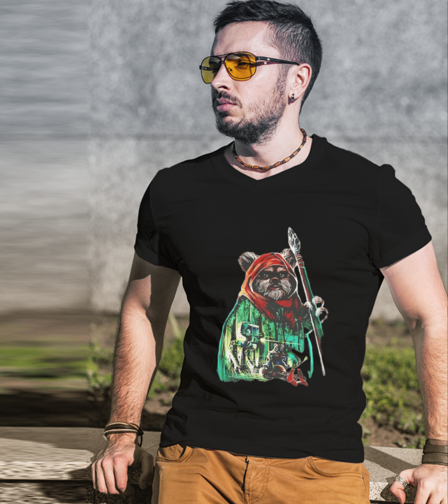 Wicket W Warrick Ewok Endor Defense Return Of The Jedi T-Shirt