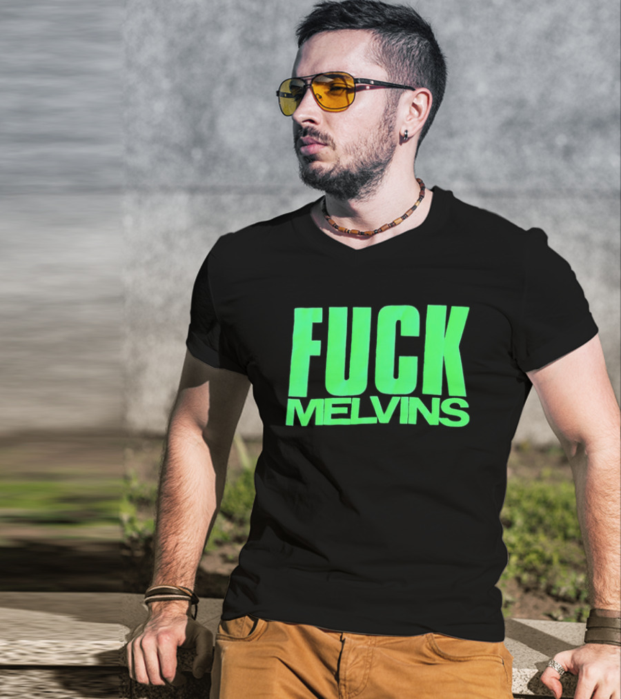 Fuck Melvins Bold Neon Green T-Shirt